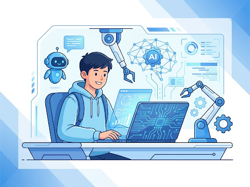 Ilustrasi WooW AIoT Coding Learning