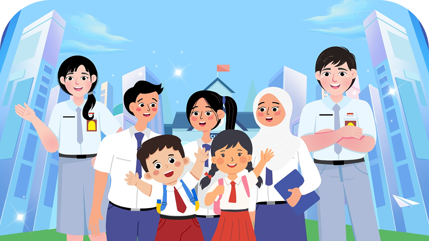 Ilustrasi Ekosistem Digital Sekolah